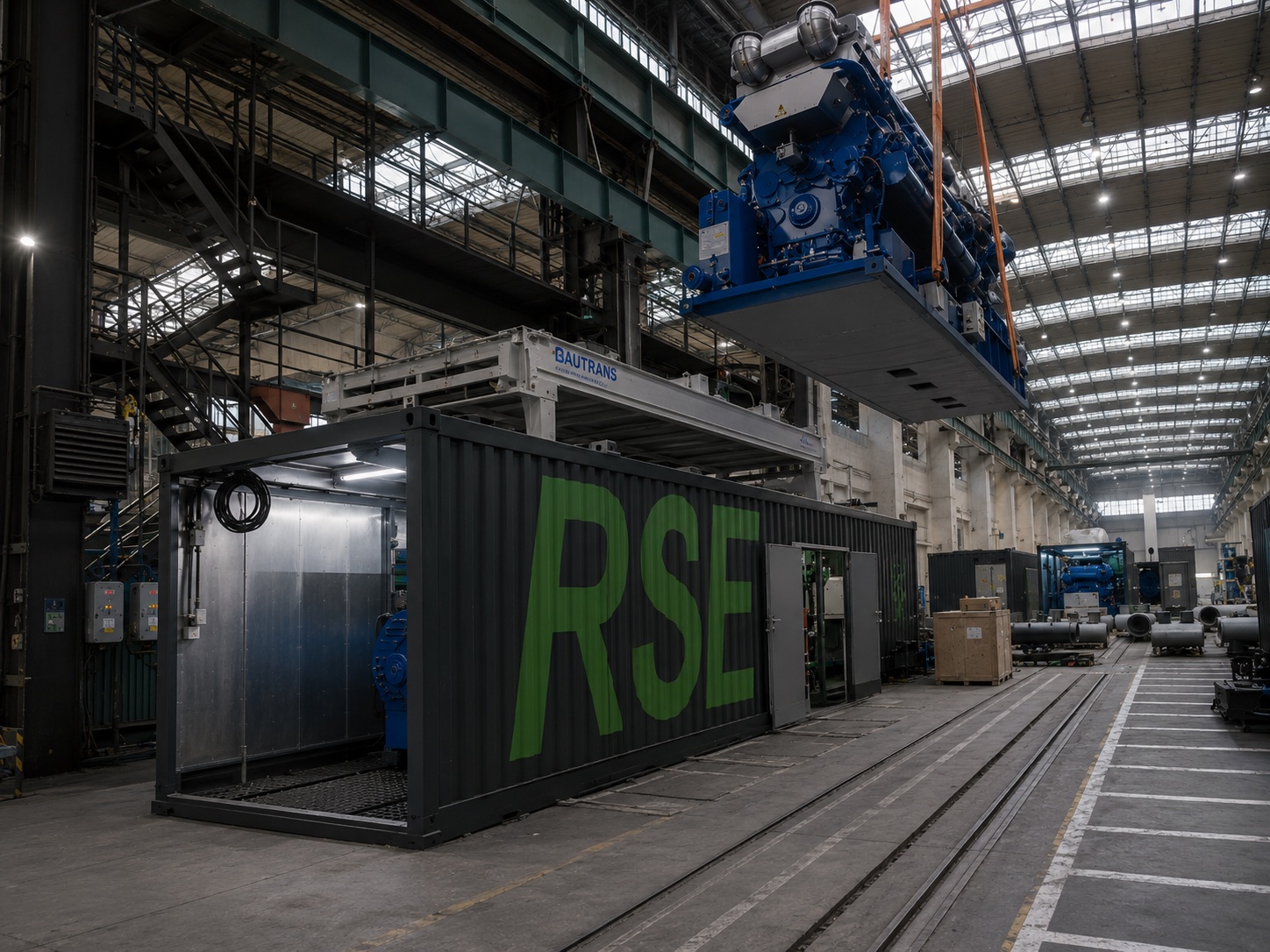 Manufacturing an industrial power-generation and cogeneration module